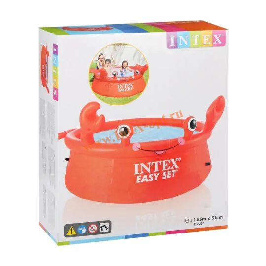 Надувной бассейн Intex Crab Easy Set 183 х 51 см - 2