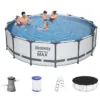 Каркасный бассейн Steel Pro MAX 457х107см 14970л полная комплектация (лестница, фильтр, тент, ремкомплект) - 4